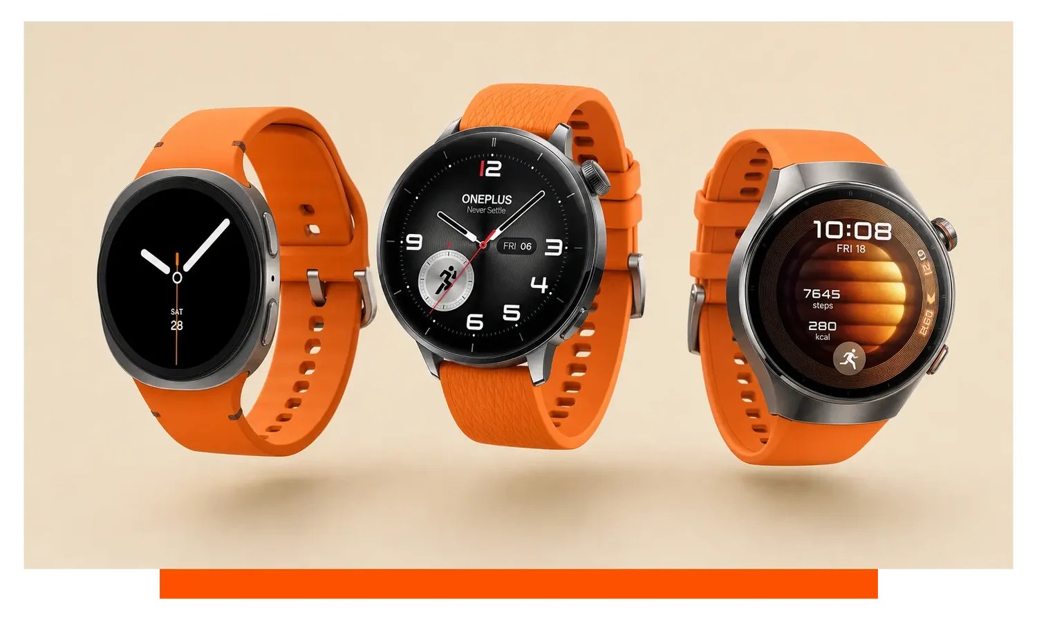 Smartwatch fitness portée au poignet pendant une séance de course à pied en extérieur